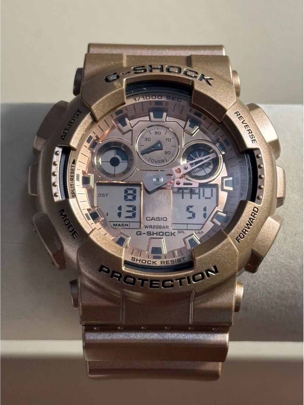 Casio G-Shock GA-100GD-9A Rose Gold Metallic Analog Digital Watch GA100 (5081)